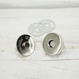 Magnetic Snap Closures 18 mm strong - nickel