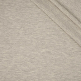 CREAM MELANGE - t-shirt with elastan with lurex thread TE210