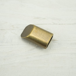 Metal zipper end pat. 3 - brass
