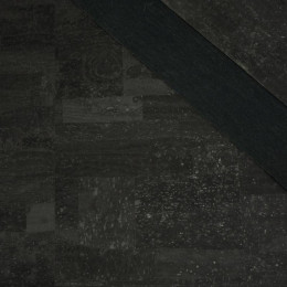 CORK - BLACK (44 cm x 50 cm) - fabric with lining
