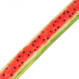 Woven printed elastic band - WATERMELON / Choice of sizes