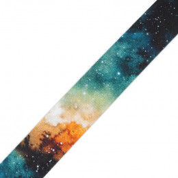 Woven printed elastic band - GALACTIC JOURNEY / Choice of sizes