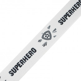 Woven printed elastic band - SUPERHERO / SHIELD / Choice of sizes