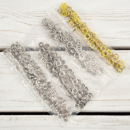 Press Fasteners flower 9mm yellow - 100 pieces
