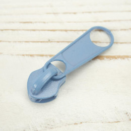 Slider for zipper tape 5mm - light blue