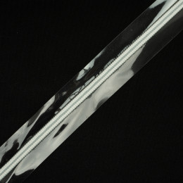 Zipper tape coil 5 mm - transparent