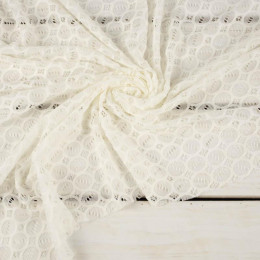 WHEELS / vanilla - elastic Knit lace