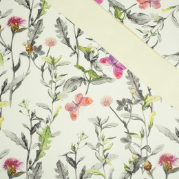 42cm MEADOW / butterflies - thick pressed leatherette