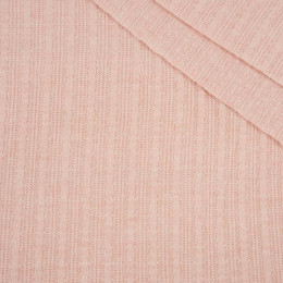 44cm - Pale pink - Thin ribbed sweater knit fabric