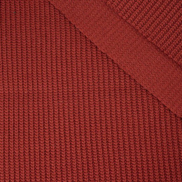 RED - Cotton sweater knit fabric