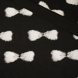 80cm BOWS / black - Duffle fleece