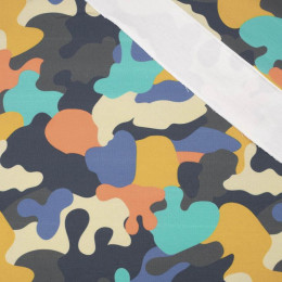 150cm CAMOUFLAGE COLORFUL pat. 2 - organic looped knit fabric
