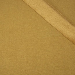 49cm - MUSTARD - brushed sweatshirt with teddy  / alpine fleece