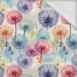 PASTEL FLOWERS WZ.16 - looped knit fabric