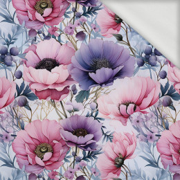 PASTEL FLOWERS WZ.17 - looped knit fabric