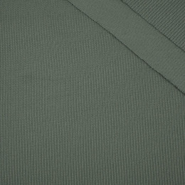 MODERN MINT - Cotton sweater knit fabric 320g