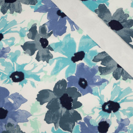 PAINTED FLOWERS PAT. 3 - looped knit fabric