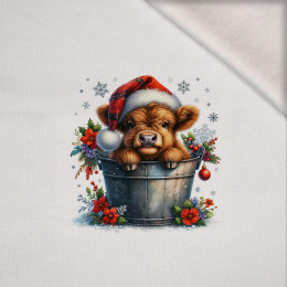 Christmas animal wz. 2 - panel (60cm x 50cm) brushed knitwear with elastane ITY