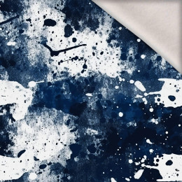 NAVY GRUNGE wz. 5 - brushed knitwear with elastane ITY