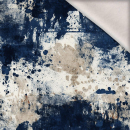 NAVY GRUNGE wz. 7 - brushed knitwear with elastane ITY