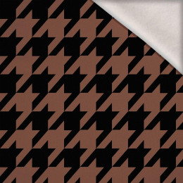 HOUNDSTOOTH / Mocha Mousse  - brushed knitwear with elastane ITY