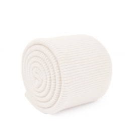 Elastic sweat in convex stripes SD - Cloud Dancer/ ECRU (D-02) 