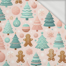 Pastel Christmas wz. 1 - looped knit fabric