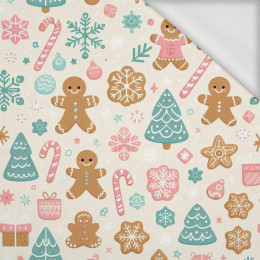Pastel Christmas wz. 3 - looped knit fabric