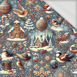 Vintage Christmas wz.27 - looped knit fabric
