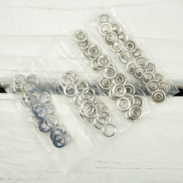 Press Fasteners 9mm - 20 pieces - jeans