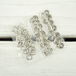 Press Fasteners 9mm - 20 pieces - silver