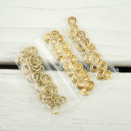 Press Fasteners 9mm - 20 pieces - gold