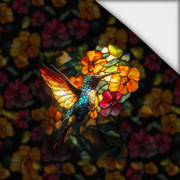 STAINED GLASS WZ.8 -  PANEL (75cm x 80cm) light brushed knitwear
