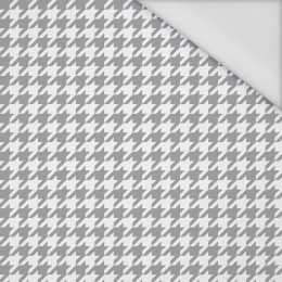 GREY HOUNDSTOOTH / WHITE - Waterproof woven fabric