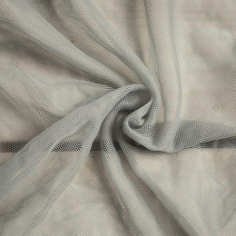 GRAY - Elastic tulle mesh