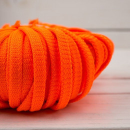 Flat String, width 8 mm - neon orange