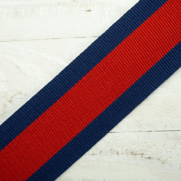 Side stripes 30 mm - navy, red, navy