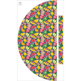 Skirt panel "MAXI" - Viscose jersey/ TUTTI FRUTTI pat.3