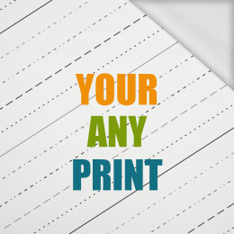 FABRIC WITH CUSTOM PRINT - looped knit fabric