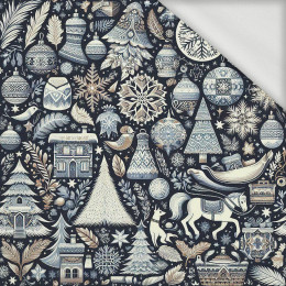 Vintage Christmas wz.25 - looped knit fabric