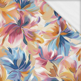 WATERCOLOR FLOWERS wz.8- single jersey with elastane ITY
