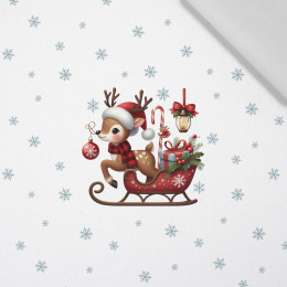 WINTER ANIMALS wz.18 - panel (60cm x 50cm)  Cotton woven fabric