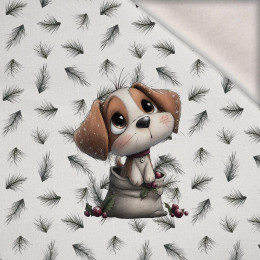 WINTER ANIMALS wz.20 - panel (60cm x 50cm) brushed knitwear with elastane ITY