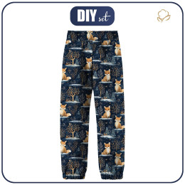 CHILDREN'S SOFTSHELL TROUSERS (YETI) - WINTER ANIMALS PAT.6 - sewing set