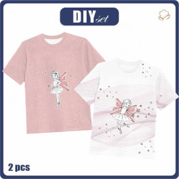 2-PACK - KID’S T-SHIRT - FAIRIES - sewing set