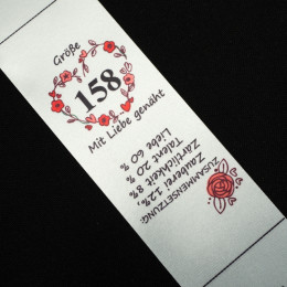 Girlish care tag DE - size 158 - 4 pcs set