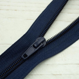 Coil zipper 25cm Open-end - dark blue