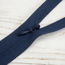 Invisible coil zipper closed-end 60cm - navy