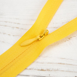 Invisible coil zipper closed-end 70cm - canary yellow
