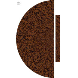 ZEBRA PAT. 2 / brown - skirt panel "MAXI"